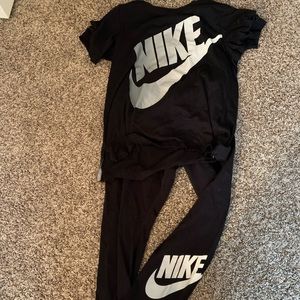 Nike tshirt and legging set